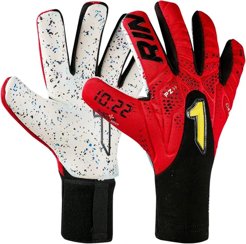 Miniatura 7 de Rinat Kronos 10:22 Guante de portero de césped – Guantes de portero de fútbol duraderos con palma de látex HGP+, corte negativo para un ajuste Azul