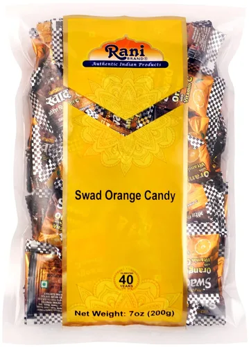 Miniatura 20 de Rani Center Fruits Candy 7oz (200g) Envueltas Individualmente ~ Deliciosas Golosinas Indias Vegano Apto para Gluten Sin OMG De Origen Indio