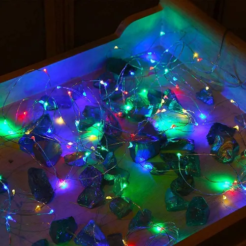 Miniatura 4 de Guirnalda de luces LED con energía solar actualizada, 8 modos, resistente al agua, IP65, iluminación intermitente, para interior y exterior, Varios