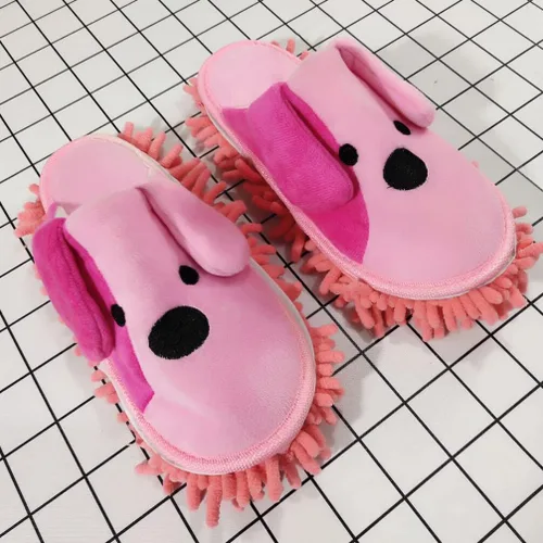 Miniatura 7 de FOMIYES 1 par de pantuflas limpiador de piso, trapeador de dibujos animados, zapatos para limpieza de piso, zapatos de mopa, zapatos de mopa húmeda