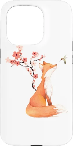 Miniatura 14 de The Cute Fox and Hummingbird Cherry Blossom Flower Present Case for iPhone 17