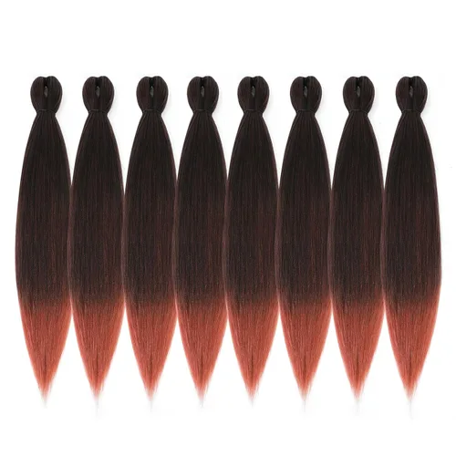 Miniatura 24 de Cabello trenzado preestirado - 12 pulgadas, 8 paquetes, cabello trenzado natural negro corto para trenzas torcidas o trenzas en caja, extensiones
