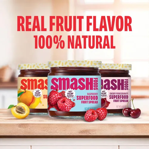Miniatura 2 de Smash Foods Jam, Variety Adventure paquete de 3 Sin azúcar añadido, gelatina naturalmente dulce Apto para dieta cetogénica, baja en calorías