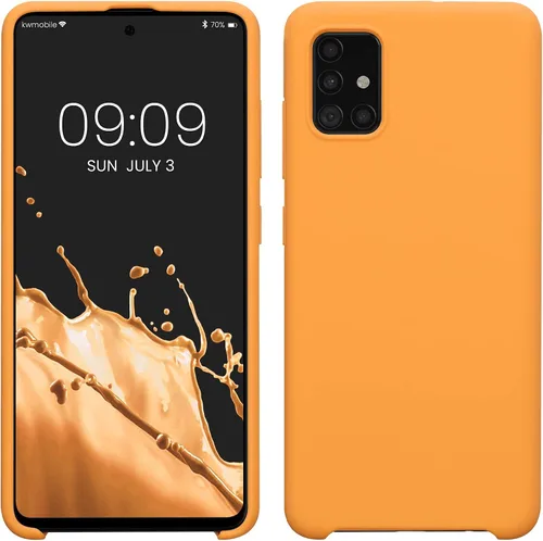 Miniatura 61 de kwmobile Funda Compatible con Samsung Galaxy A14 5G - Funda de teléfono de TPU y silicona con acabado suave - Verde Lima
