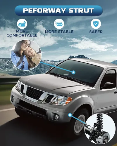 Miniatura 7 de Amortiguadores de punta de muelles helicoidales delanteros Conjunto de resortes en espiral Compatible con Chevy Trailblazer Gmc Envoy 2002-2009