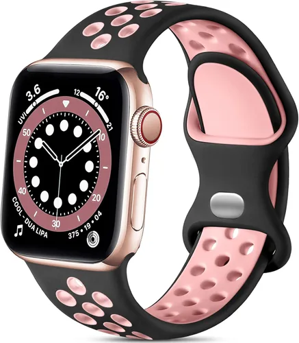 Miniatura 29 de Lerobo - Bandas deportivas compatibles con Apple Watch Band de 40 mm, 41 mm, 38 mm y 42 mm para Series 11, 10 para mujeres y hombres, suaves bandas