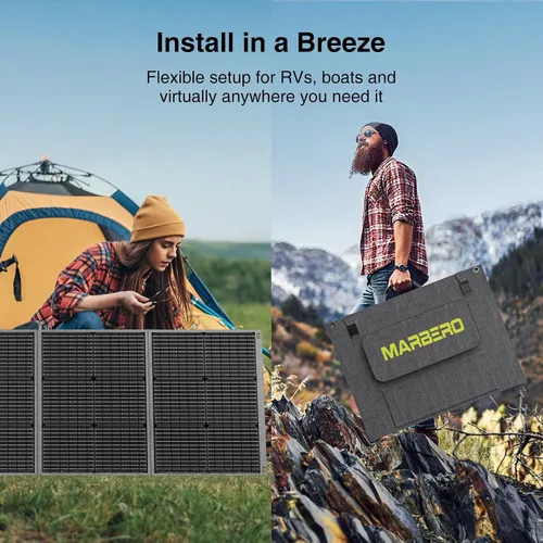 Miniatura 2 de MARBERO Kit de ventilador solar de 4.7 pulgadas, panel solar de 15 W con 2 ventiladores impermeables, ventilador de aire de entrada o escape