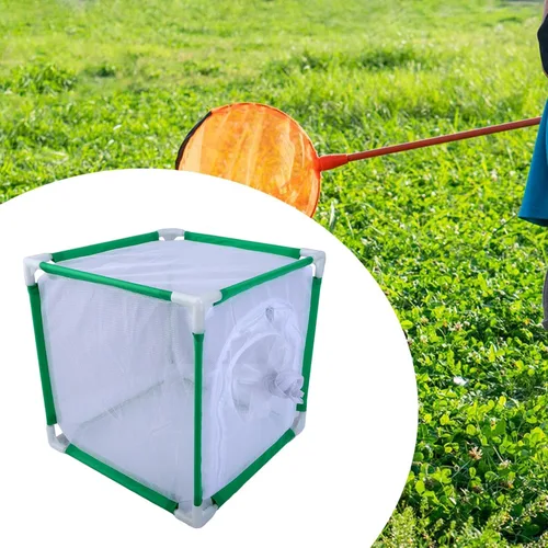 Miniatura 5 de Jaula de hábitat de mariposa, cubierta de protección de terrario de mariposa, multiuso, jaula de malla ornamental para patio trasero de granja, verde