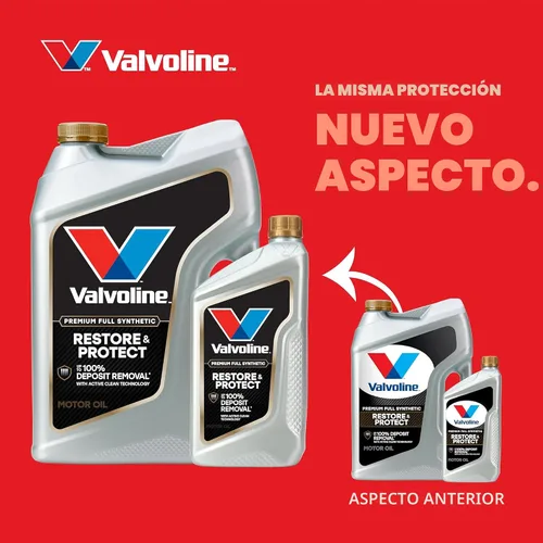Miniatura 3 de Valvoline Restore & Protect Aceite de motor sintético completo 0W-20, 5 cuartos de galón