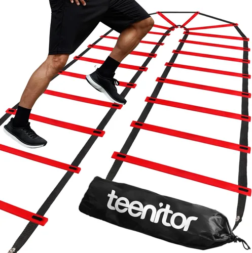 Miniatura 7 de Teenitor Escalera de agilidad Escalera de velocidad para fútbol, velocidad, fútbol, fitness, entrenamiento de pies, bolsa de transporte