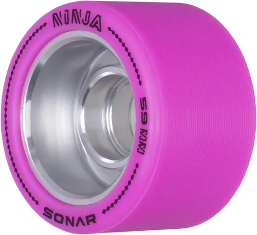 Miniatura 4 de Riedell Ninja Speed Wheels - Ruedas Sonar para patines - Paquete de 4 unidades de 2.441 in x 1.693 in Negro 94A