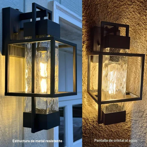 Miniatura 2 de PARTPHONER Luminarias Modernas para Exteriores con Sensor de Anochecer a Amanecer, Paquete de 2, Aplique de Pared Exterior de 15" Impermeable