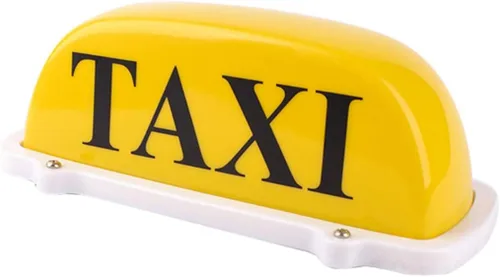 Señal de taxi luces magnéticas para techo de automóvil, taxi, luces indicadoras para la parte superior del automóvil, 12 V, luz superior impermeable