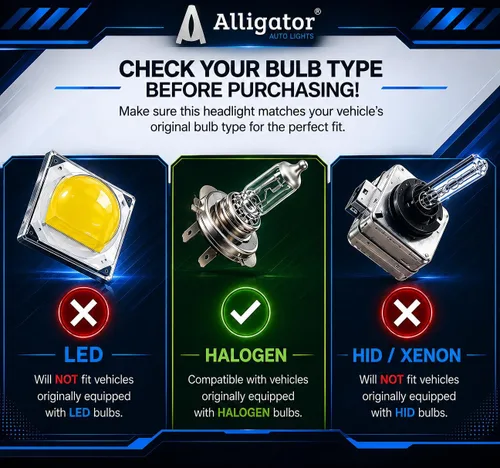 Miniatura 8 de ALLIGATOR AUTO LIGHTS Conjunto de faros delanteros compatible con Ford Transit 2014-2024 150 250 350, faros halógenos conformes a DOT/SAE
