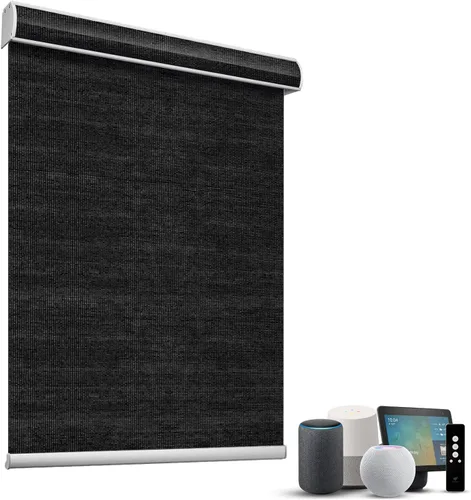 Miniatura 16 de SmartWings Persianas Motorizadas con Sombras para Ventana Control Remoto Funciona con Thread Apple Homekit Z-Wave Alexa 100% Blackout de Doble Cara