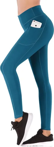 Miniatura 2 de IUGA Pantalones deportivos para yoga y entrenamiento para mujer, de talle alto, con control de abdomen, bolsillos, tela elástica en 4direcciones