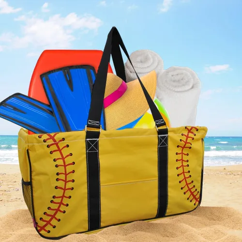 Miniatura 217 de NGIL Bolsa de comestibles reutilizable extra grande plegable de gran tamaño para comestibles, almacenamiento, picnic, playa, Bronco-negro occidental