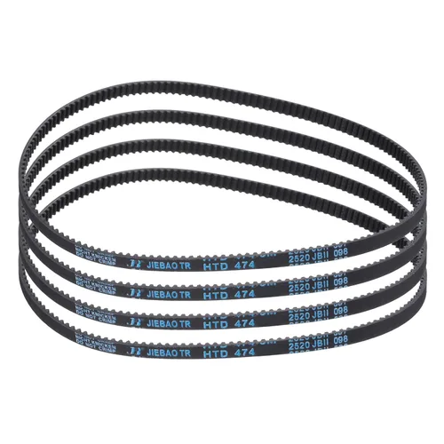 Miniatura 26 de uxcell 4pcs HTD-3M correa dentada de goma 60 dientes, 7.087 in de longitud de paso x 0.236 in de ancho x 0.094 in de altura, correa de distribución