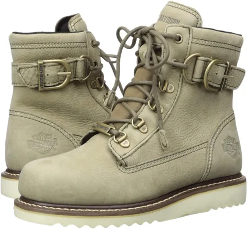 Miniatura 7 de Harley-Davidson D84468 - Botas de motocicleta para mujer Marconi de 6.0in, color negro o arena