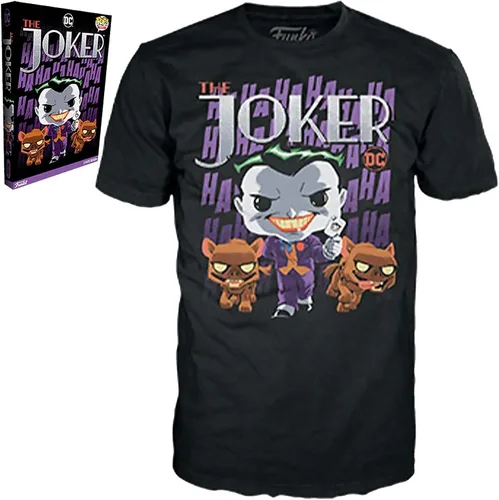 Miniatura 3 de Funko Pop! Camiseta en caja DC Comics Joker- XS Multicolor