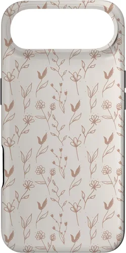 Miniatura 26 de Beige Tan Wildflower Floral Minimal Flower Boho Case for iPhone 17