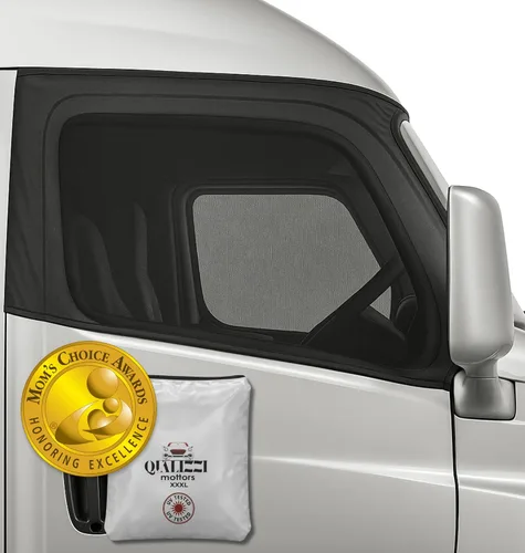 Miniatura 12 de Qualizzi® - Parasol ventana lateral de utilitarios, tamaño XXL, 12 tamaños, protección bebé, sol, calor, insectos y privacidad, cobertura completa