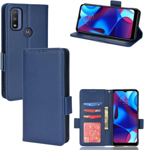 Miniatura 236 de Funda de piel sintética compatible con Motorola Moto E22 4G, funda de piel sintética compatible con Motorola Moto E22i 4G, color negro