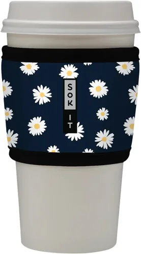 Miniatura 188 de Sok It HotSok Coffee & Tea - Funda de neopreno con aislamiento reutilizable (floral abstracto)
