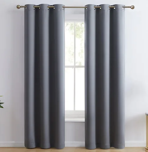 Miniatura 17 de HLC.ME Laurance - Revestimientos térmicos para ventanas, cortinas de bloqueo de calor, privacidad y totalmente sombreados, paneles de ventana