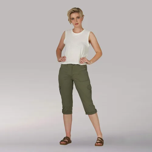 Miniatura 7 de Lee Pantalón capri tipo cargo de tiro medio flexible para mujer
