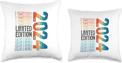 Miniatura 3 de Limited Edition Vintage 2024 Retro Birthday Throw Pillow