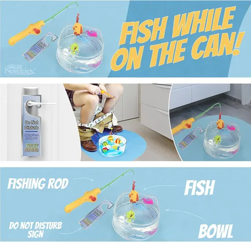 Miniatura 4 de Juego de pesca para el baño.