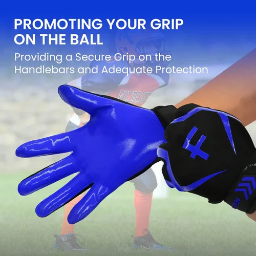 Miniatura 3 de FINGER TEN Guantes receptores de fútbol para hombre, ultra pegajosos y antideslizantes para un apoyo y protección superiores, agarre elegante