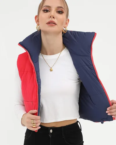 Miniatura 51 de Xeoxarel Chaleco acolchado corto con bolsillos para mujer (XS-XXL)