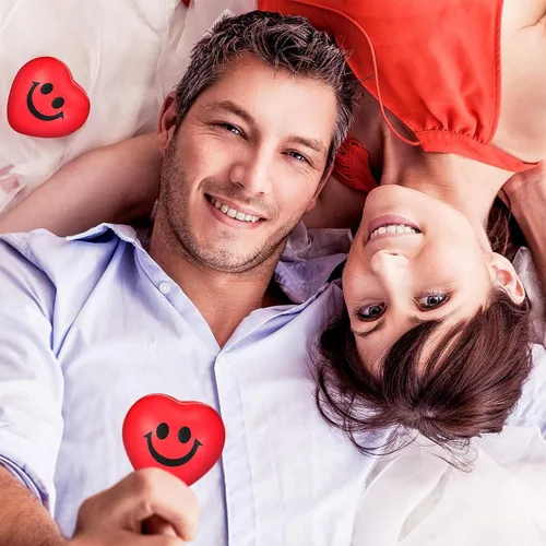Miniatura 2 de Yaomiao 48 bolas de estrés con forma de corazón a granel, mini bolas de espuma con forma de corazón, alivio del estrés, juguetes para compañeros