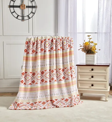 Miniatura 8 de Elegant Comfort Manta ligera estampada para todas las estaciones, ultra suave, acogedora y afelpada, manta decorativa, perfecta para descansar, 50 x