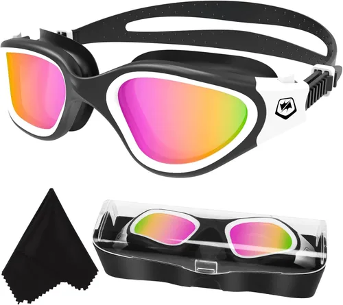 Miniatura 17 de WIN.MAX - Goggles de natación polarizados, antivaho, antirrayos ultravioleta, sin filtraciones y con visión clara para hombres, mujeres, adultos