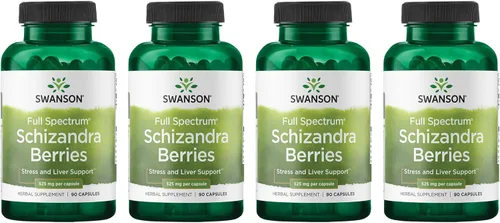 Miniatura 9 de Swanson Full Spectrum Schizandra Berries - Suplemento de hierbas que promueve el apoyo al estrés y la salud del hígado - Ayuda a facilitar el cuerpo