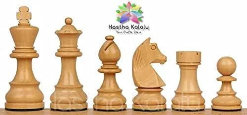 Miniatura 3 de Hastha Kalalu Staunton Style/Torneo Series Sheesham/Piezas de Ajedrez Palisandro Indio, Pesado, Caballero Alemán, Altura Rey 3.75" (3.75")