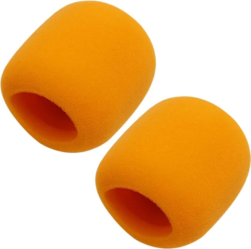 Miniatura 11 de Fielect 2 unids micrófono cubierta esponja espuma micrófono cubierta de micrófono de mano protección protección micro espuma filtro blanco