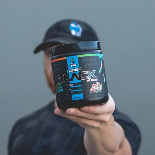 Miniatura 6 de eFlow Nutrition Enrage Black - Suplemento de preentrenamiento de alto estimulante, polvo de preentrenamiento para aumentar la energía, las bombas