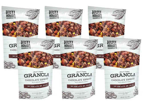Miniatura 10 de NutHouse! Granola Company - Granola de receta original prémium Certificado sin gluten, sin OMG, Kosher Vegana, sin soja Bolsa de 12 onzas