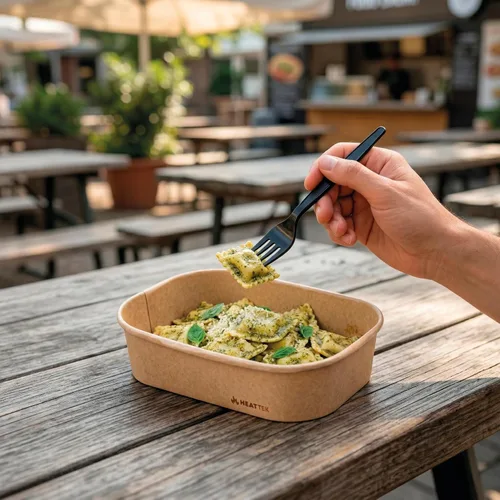 Miniatura 5 de Restaurantware Recipiente para llevar para microondas, 25 unidades, 16.9 onzas, caja de alimentos apta para horno, diseño resistente Kraft