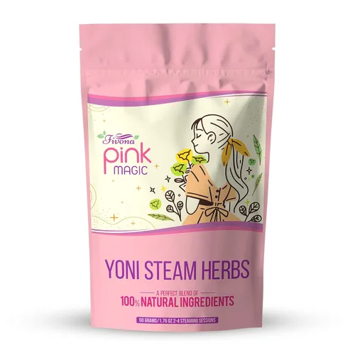 Fivona Yoni Hierbas vaporizantes para vapor en casa V, receta mágica rosa para desintoxicación y limpieza, equilibrio de pH y control de olores, 2-4
