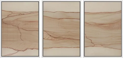 Miniatura 90 de SIGNWIN Conjunto de arte de pared de lienzo enmarcado, acuarela pastel, cielo de nubes rosas, colina verde del campo, naturaleza, vida silvestre