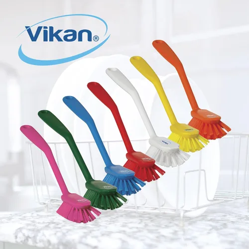 Miniatura 7 de Vikan 42372 Cepillo, plato, raspar borde, mediano, 11 ", PP/PBT, verde