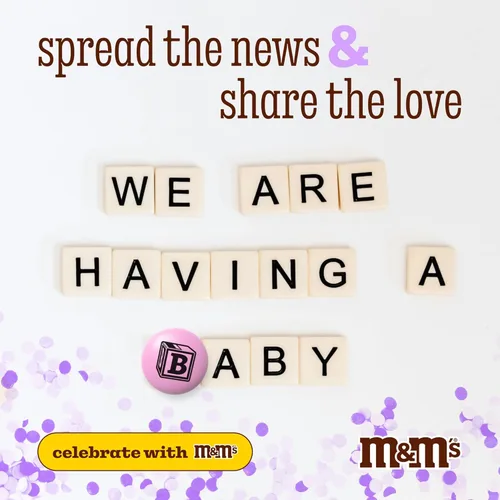 Miniatura 3 de M&M'S WORLD New Baby Dulces de Chocolate con Leche Bolsa de 2 Libras con M&M'S Surtidos para Baby Showers, Fiestas de Revelación de Género e Ideas