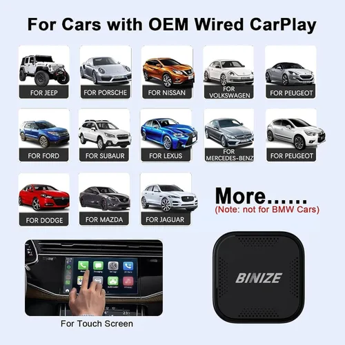 Miniatura 7 de Binize - Caja de Video Multimedia Inalámbrica CarPlay y Android AUTO, Celular 4G, 4GB+64GB, 8 Núcleos, Navegación Integrada Android 13, Soporte SIM