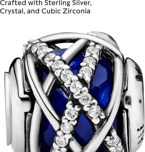 Miniatura 3 de PANDORA Joyería de cristal de galaxia azul y circonita cúbica en plata de ley Metal Cristal Circonita cúbica