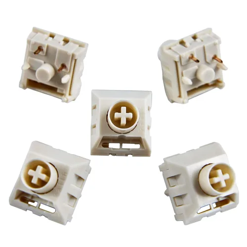 Miniatura 7 de YMDK Novelkeys Box Cream Pro V2 CPG1511F01S138 Kailh Interruptor de teclado mecánico lineal 1.94 oz 5 pines POM Material MX interruptores